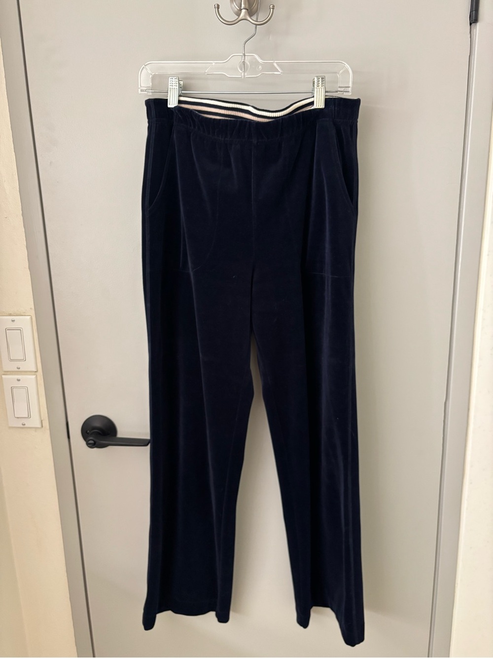 St. John Sport Navy Velour Pants